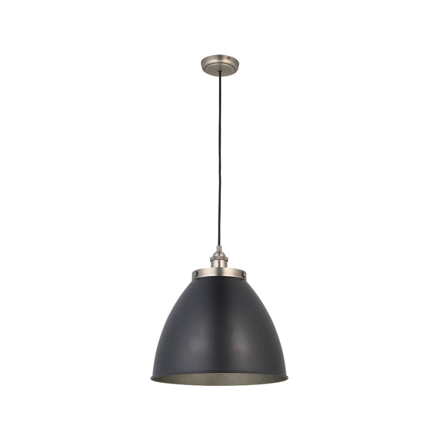Endon 98749 - Luster na sajli FRANKLIN 1xE27/10W/230V crna/mesing