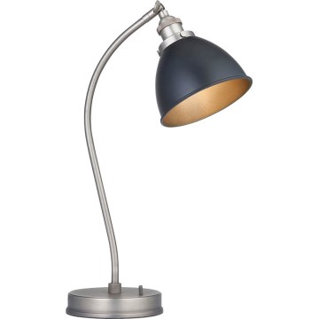Endon 98752 - Stolna lampa FRANKLIN 1xE14/7W/230V matni krom/antracit