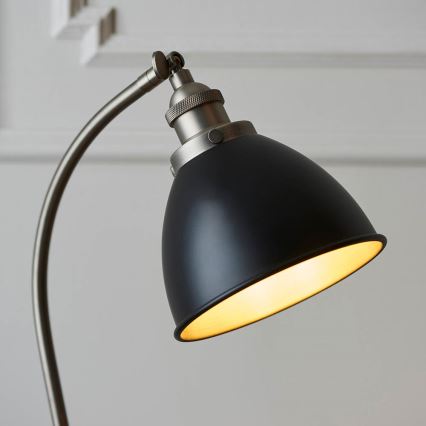 Endon 98752 - Stolna lampa FRANKLIN 1xE14/7W/230V matni krom/antracit