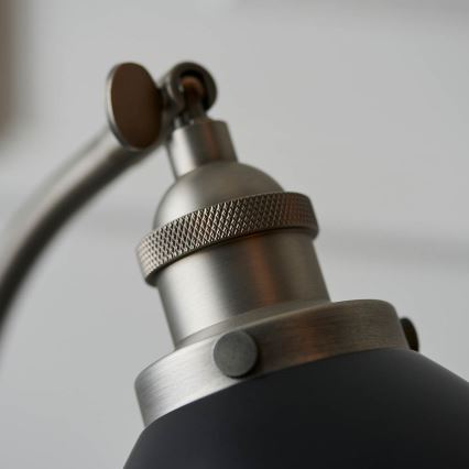 Endon 98752 - Stolna lampa FRANKLIN 1xE14/7W/230V matni krom/antracit