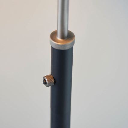 Endon 98753 - Podna svjetiljka FRANKLIN 1xE27/10W/230V matni krom/antracit
