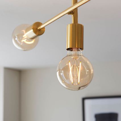 Endon 98786 - Luster na štapu SOHAN 5xE27/10W/230V mesing