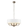 Endon 98933 - Luster na lancu HIGHCLERE 6xE14/40W/230V bijela/mesing