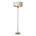 Endon 98935 - Podna lampa HIGHCLERE 3xE14/40W/230V bijela/mesing pr. 47 cm