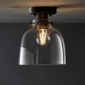 Endon 99106 - Stropna svjetiljka URBAN 1xE27/10W/230V crna/prozirna