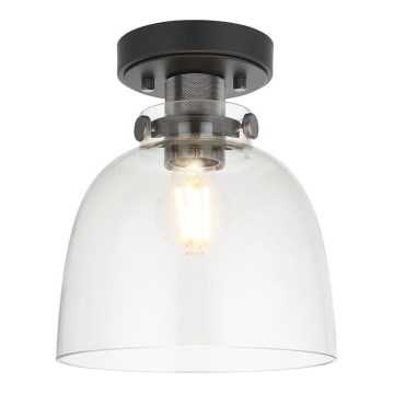 Endon 99106 - Stropna svjetiljka URBAN 1xE27/10W/230V crna/prozirna