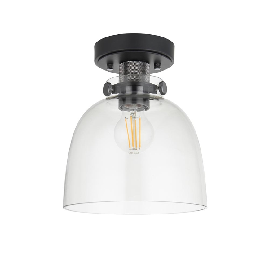 Endon 99106 - Stropna svjetiljka URBAN 1xE27/10W/230V crna/prozirna
