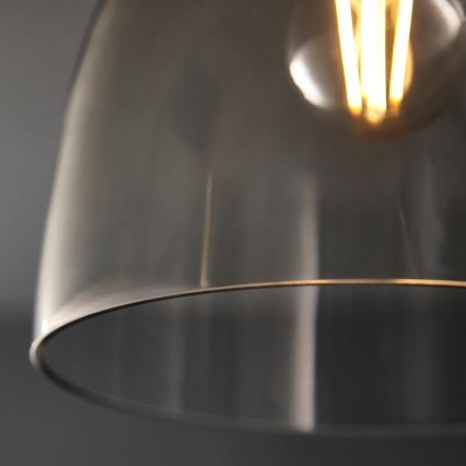 Endon 99106 - Stropna svjetiljka URBAN 1xE27/10W/230V crna/prozirna