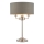 Endon 99149 - Stolna lampa HIGHCLERE 3xE14/18W/230V siva/sjajni krom pr. 32 cm