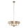 Endon 99151 - Luster na lancu HIGHCLERE 6xE14/28W/230V siva/matni krom promjer 53 cm