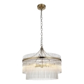 Endon 99166 - Luster na lancu MARIETTA 5xE14/7W/230V mesing/prozirno