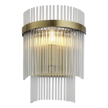 Endon 99168 - Zidna svjetiljka MARIETTA 1xE14/6W/230V mesing/prozirna