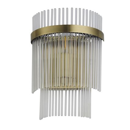Endon 99168 - Zidna svjetiljka MARIETTA 1xE14/6W/230V mesing/prozirna