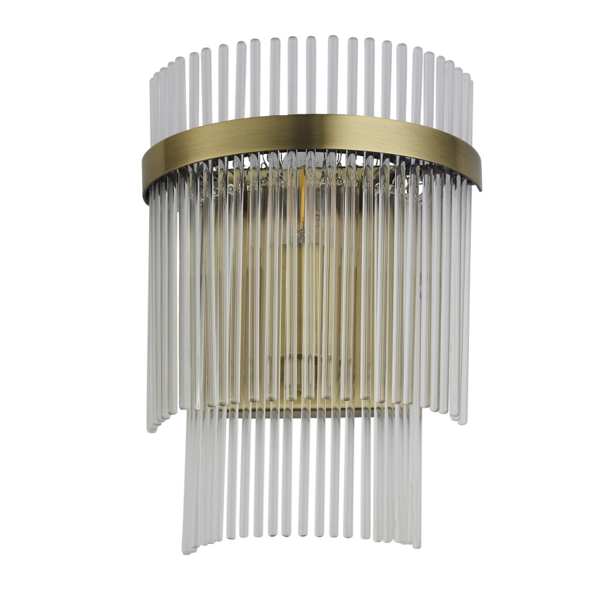 Endon 99168 - Zidna svjetiljka MARIETTA 1xE14/6W/230V mesing/prozirna