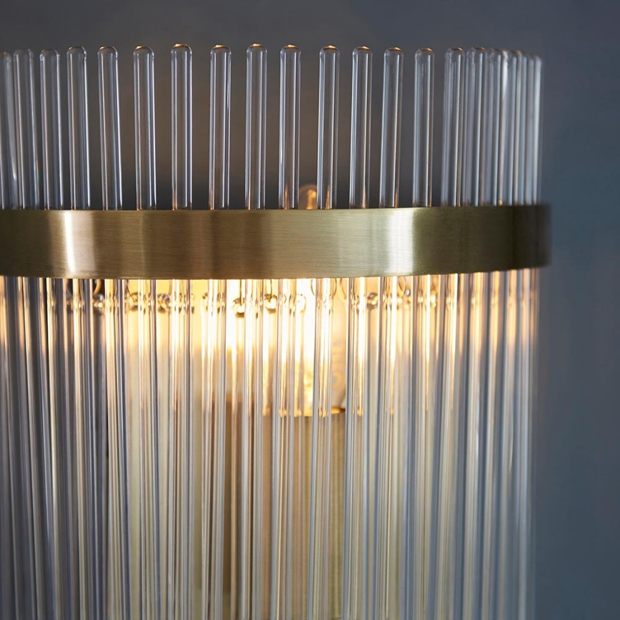 Endon 99168 - Zidna svjetiljka MARIETTA 1xE14/6W/230V mesing/prozirna