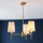 Endon 99456 - Luster na šipci 3xE14/6W/230V u zlatnoj/bijeloj boji