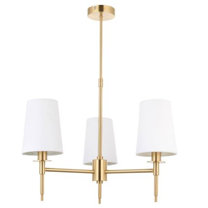 Endon 99456 - Luster na šipci 3xE14/6W/230V u zlatnoj/bijeloj boji