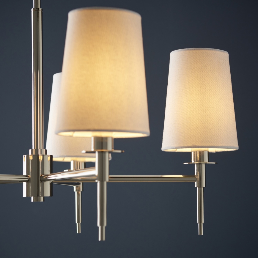 Endon 99457 - Luster na lancu 5xE14/6W/230V sjajni krom/bijela