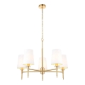 Endon 99458 - Luster na lancu 5xE14/6W/230V zlatna/bijela