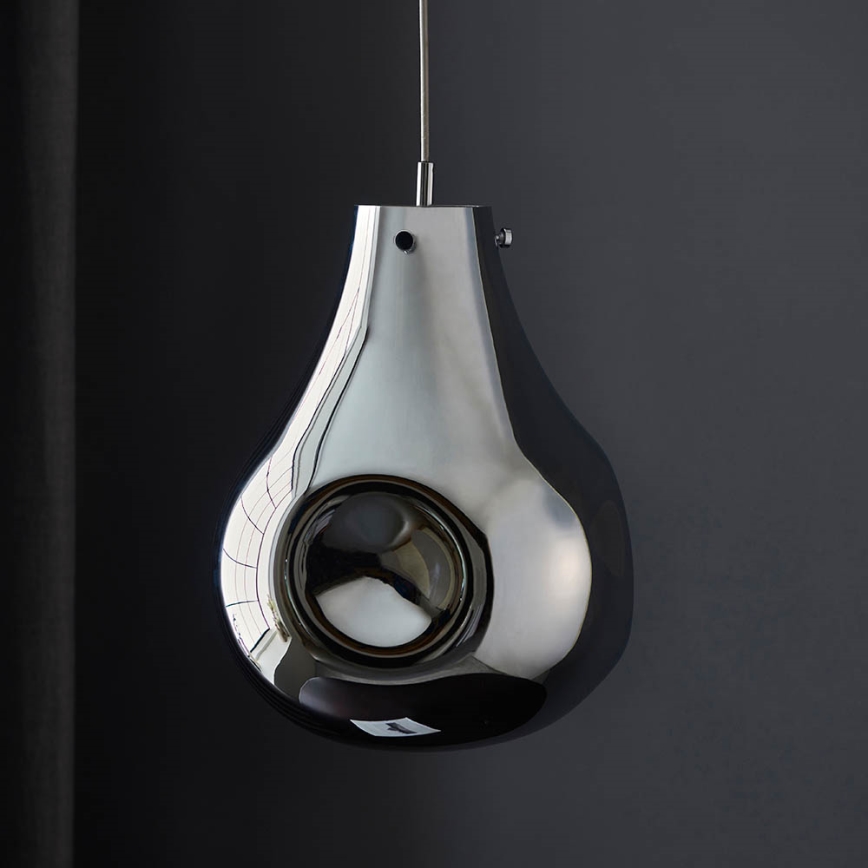 Endon 99788 - Viseći luster EUROPA na sajli 1xE27/10W/230V dimno-crna