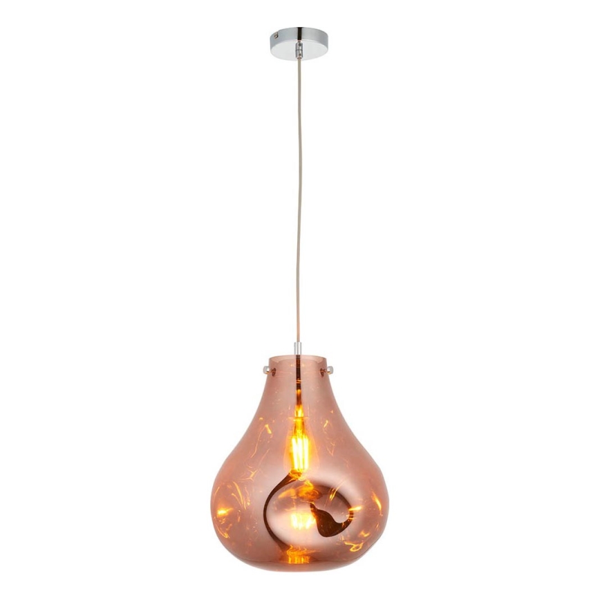 Endon 99790 - Viseći luster na sajli EUROPA 1xE27/10W/230V zadimljeno smeđa