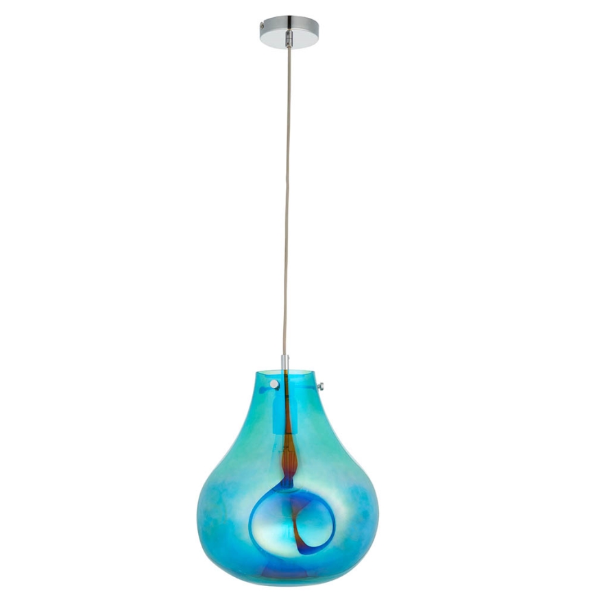 Endon 99791 - Luster na sajli EUROPA 1xE27/10W/230V plava