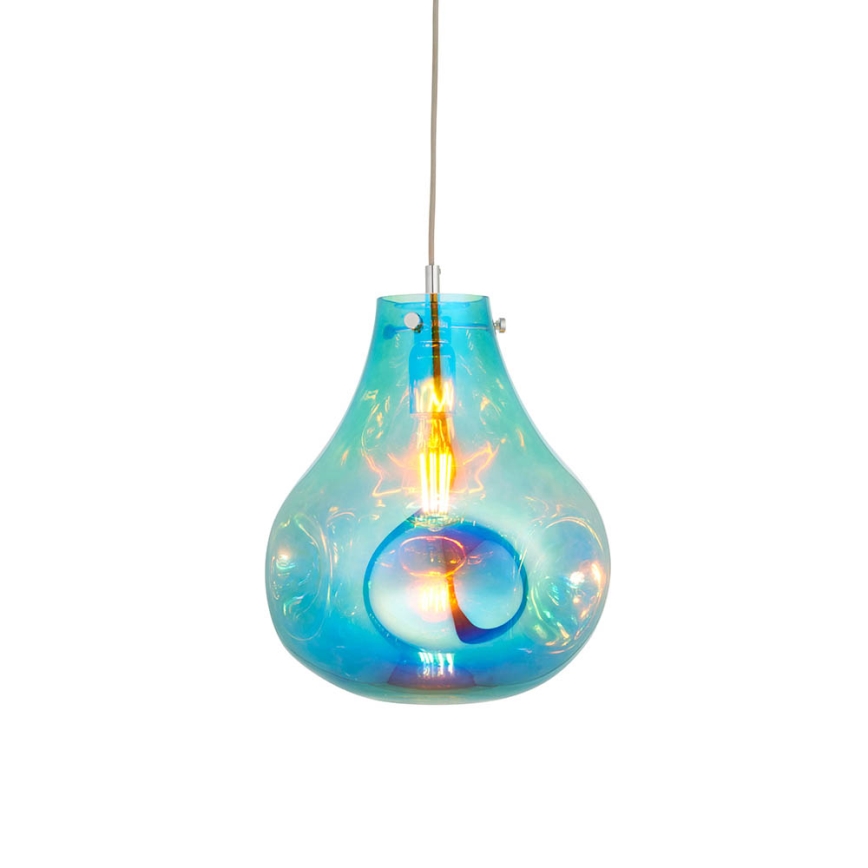 Endon 99791 - Luster na sajli EUROPA 1xE27/10W/230V plava
