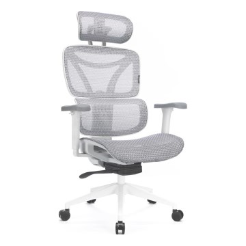 Ergonomska uredska stolica LEVANO siva/bijela/crna