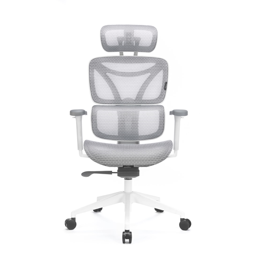 Ergonomska uredska stolica LEVANO siva/bijela/crna