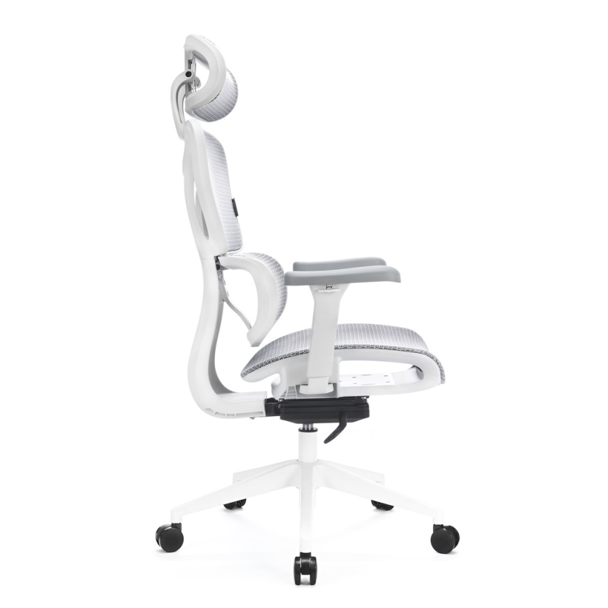 Ergonomska uredska stolica LEVANO siva/bijela/crna