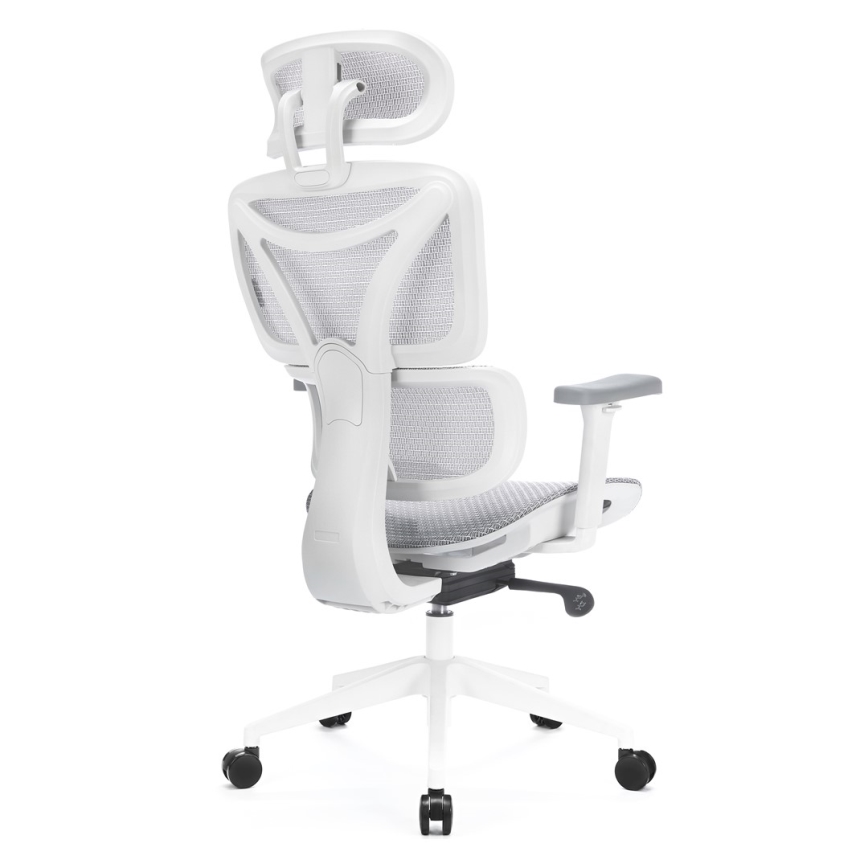 Ergonomska uredska stolica LEVANO siva/bijela/crna
