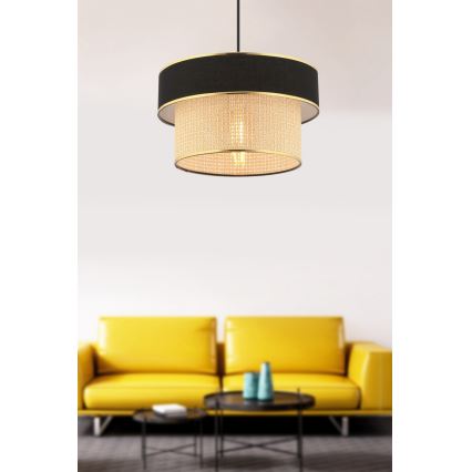 ERO viseća lampa 1xE27/60W/230V crna/bež