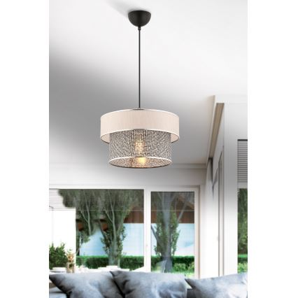 ERO viseća lampa 1xE27/60W/230V kremasta/siva