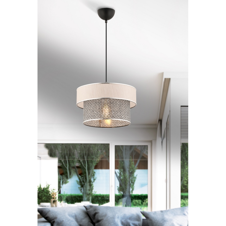 ERO viseća lampa 1xE27/60W/230V kremasta/siva