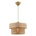 ERO viseća lampa 1xE27/60W/230V smeđa/zlatna