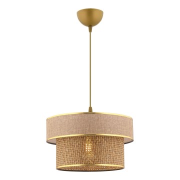 ERO viseća lampa 1xE27/60W/230V smeđa/zlatna