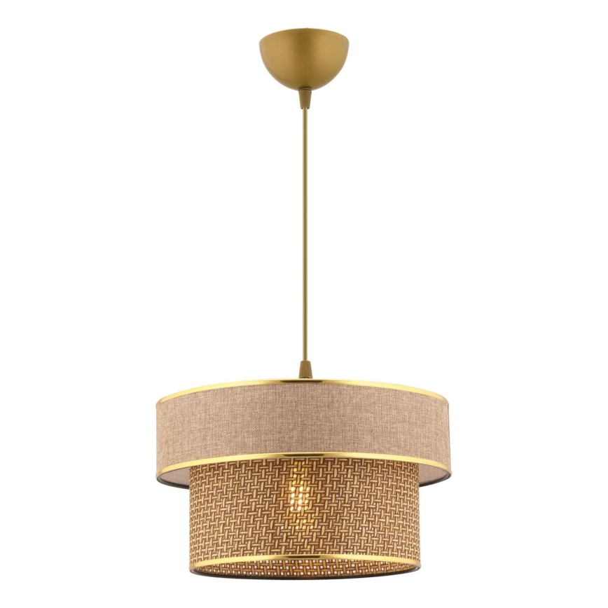 ERO viseća lampa 1xE27/60W/230V smeđa/zlatna
