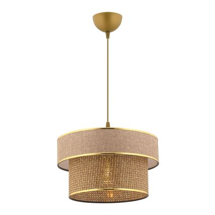 ERO viseća lampa 1xE27/60W/230V smeđa/zlatna
