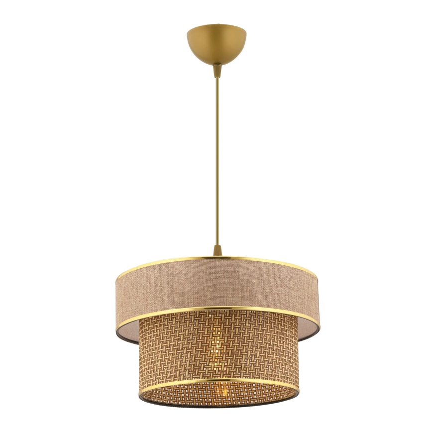 ERO viseća lampa 1xE27/60W/230V smeđa/zlatna