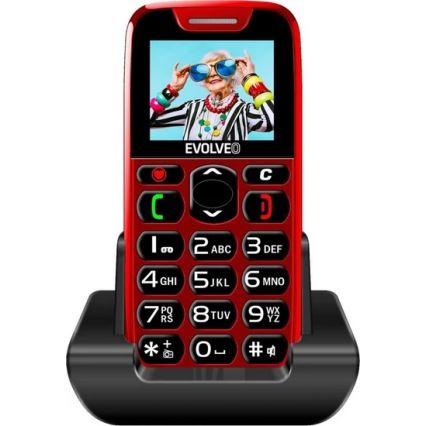 Evolveo - EasyPhone crveni mobilni telefon za starije osobe