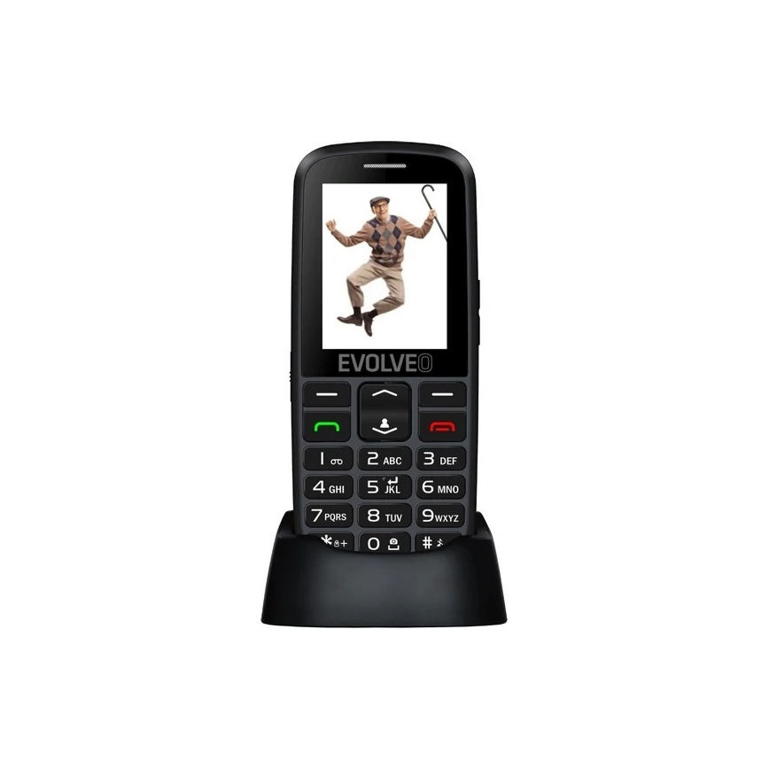 Evolveo - EasyPhone EG 2G crni mobilni telefon za starije osobe
