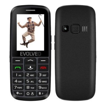 Evolveo - EasyPhone EG, 4G mobilni telefon za starije osobe, crni