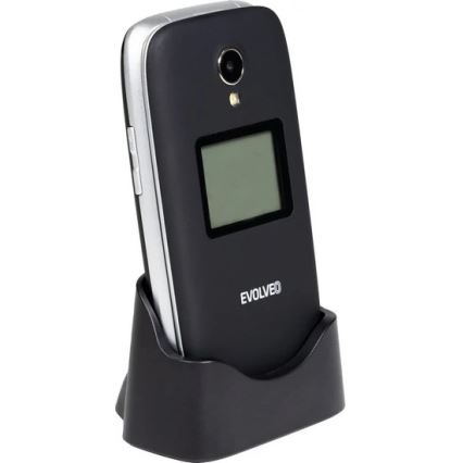 Evolveo - EasyPhone FS preklopni mobilni telefon za starije osobe 2.8 crni