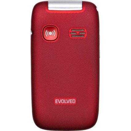 Evolveo - EasyPhone FS preklopni mobilni telefon za starije osobe 2.8 crvena