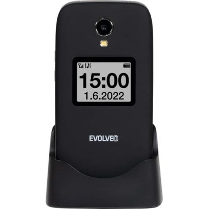 Evolveo - EasyPhone FS, preklopni mobitel 2,8, crna