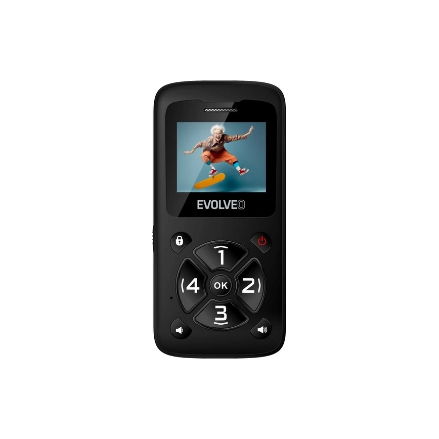 Evolveo - EasyPhone ID crni mobilni telefon za starije osobe
