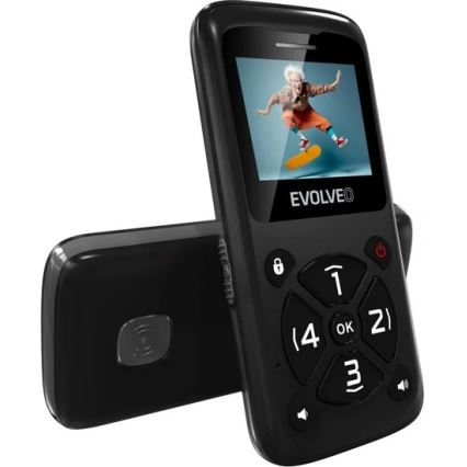 Evolveo - EasyPhone ID crni mobilni telefon za starije osobe