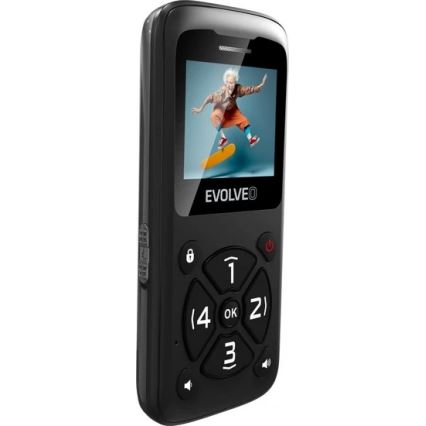 Evolveo - EasyPhone ID crni mobilni telefon za starije osobe