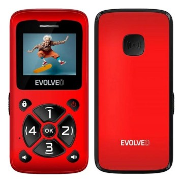 Evolveo - EasyPhone ID, mobilni telefon za starije osobe, crvene boje