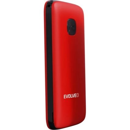 Evolveo - EasyPhone ID mobilni telefon za starije osobe, crvene boje
